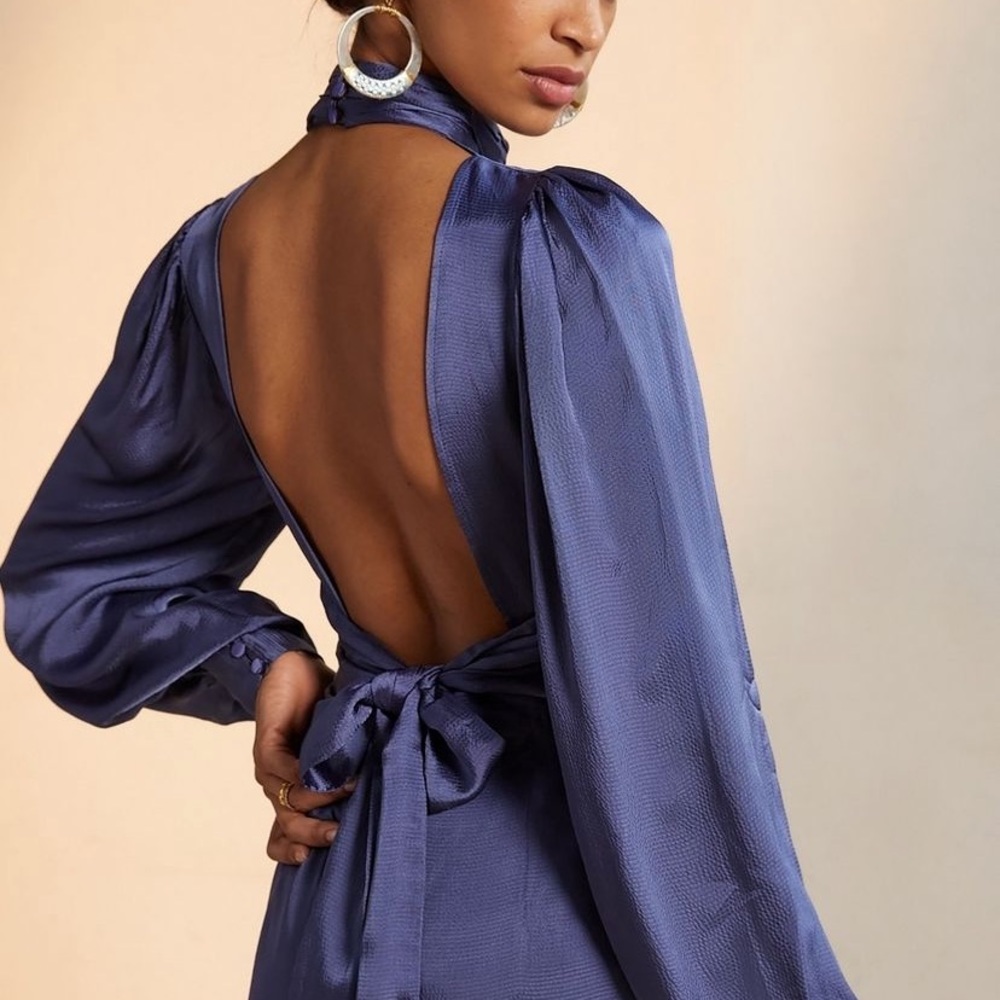 Anthropologie Open Back Midi Dress
